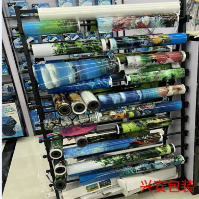 定制魚缸背景畫,印刷彩色魚缸背景畫